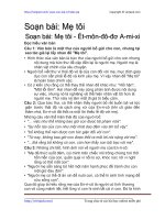 Soạn bài: Mẹ tôi | Soạn văn 7 hay nhất tại VietJack PDF