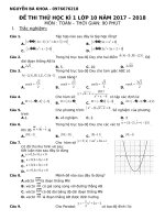 DE THI THU HOC KI i LOP 10 MON TOAN 2017