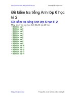 de kiem tra tieng anh lop 6 hoc ki 2