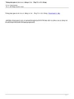 Thông báo giao dịch của cổ đông nội bộ - Ông Trần Việt Hùng tbgdccdnbtvh