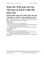 khai quat van hoc viet nam tu the ki x den het the ki xix