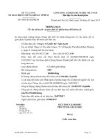 srf thong bao niem yet va giao dich co phieu thay doi niem yet