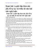 luyen tap dua cac yeu to tu su va mieu ta vao bai van nghi luan