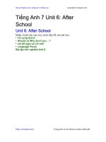 Unit 6 lớp 7: After School | Giải bài tập Tiếng Anh 7 hay nhất tại VietJack PDF unit 6 after school