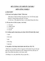 ôn tập HKI công nghệ 8