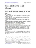 Soạn bài: Bài thơ số 28 (Ta-go) | Soạn văn 11 hay nhất tại VietJack PDF bai tho so 28