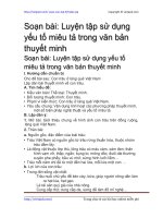 luyen tap su dung yeu to mieu ta trong van ban thuyet minh