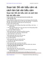 de van bieu cam va cach lam bai van bieu cam