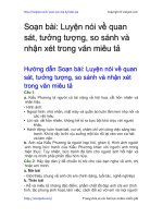 luyen noi ve quan sat tuong tuong so sanh va nhan xet trong van mieu ta