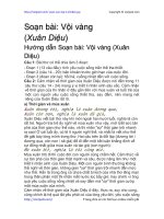 Soạn bài: Vội vàng (Xuân Diệu) | Soạn văn 11 hay nhất tại VietJack