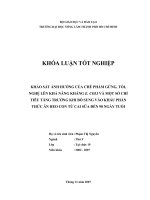 KHẢO SÁT ẢNH HƯỞNG CỦA CHẾ PHẨM GỪNG, TỎI, NGHỆ LÊN KHẢ NĂNG KHÁNG E. COLI VÀ MỘT SỐ CHỈ TIÊU TĂNG TRƯỞNG KHI BỔ SUNG VÀO KHẨU PHẦN THỨC ĂN HEO CON TỪ CAI SỮA ĐẾN 90 NGÀY TUỔI