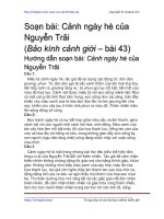 Soạn bài: Cảnh ngày hè của Nguyễn Trãi | Soạn văn 10 hay nhất tại VietJack PDF canh ngay he
