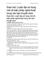 luyen tap su dung mot so bien phap nghe thuat trong van ban thuyet minh