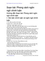 phong cach ngon ngu chinh luan