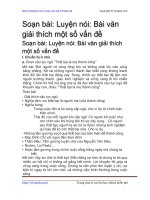 luyen noi bai van giai thich mot so van de
