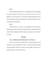 Bài tập marketing về dịnh vị sản phẩm 