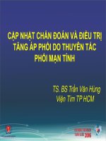 Cập nhật về chẩn đoán và điều trị tăng áp động mạch phổi do thuyên tắc ĐMP mạn tính 