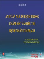 An toàn người bệnh trong công tác chăm sóc và điều trị bệnh tim mạch 