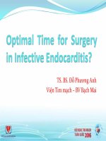 Chỉ định phẫu thuật cho viêm nội tâm mạc nhiễm khuẩn nóng hay nguội 
