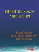 Phục hồi chức năng sau hội chứng vành cấp điều chúng ta cần chú ý 