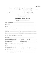 mẫu số 02 quy định tại Phụ lục I