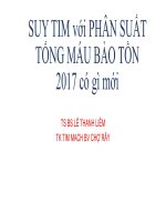 SUY TIM với PHÂN SUẤT TỐNG MÁU BẢO TỒN 2017 có gì mới