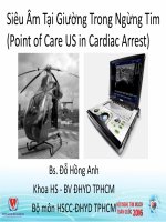 Vai trò của siêu âm tại giường trong đánh giá bệnh nhân sốc 