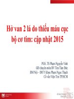 Chẩn đoán và xử trí hở van hai lá do bệnh tim thiếu máu 