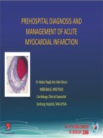 Cập nhật về chẩn đoán và xử trí cấp cứu nhồi máu cơ tim cấp trước viện 