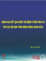 Đánh giá kết quả điều trị bệnh tim thiếu máu cục bộ mạn tính bằng sóng xung kích 