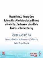 Tính đa hình gen thụ thể phosholipase a2 tác động lên chức năng và nguy cơ dày nội mạc động mạch cảnh 