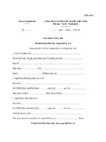 mẫu số 01 quy định tại Phụ lục I