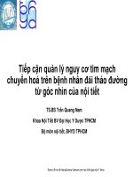 TIẾP CẨN QUẢN LÝ NGUY CƠ TIM MẠCH, CHUYỂN HÓA TRÊN BỆNH NHÂN ĐÁI THÁO ĐƯỜNG TỪ GÓC NHÌN CỦA NỘI TIẾT