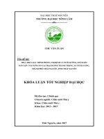 Thực hiện quy trình phòng, trị bệnh và nuôi dưỡng, chăm sóc đàn lợn nái nuôi con tại trại ông Dương Thanh Trọng, xã Tích Lương  thành phố Thái Nguyên  tỉnh Thái Nguyên. (Khóa luận tốt nghiệp)