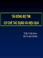 TÁI ĐỒNG bộ TIM cơ CHẾ tác DỤNG và HIỆU QUẢ 