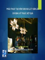 Phẫu thuật sửa van hai lá bằng phương pháp ít xâm lấn chỉ định, kỹ thuật, kết quả 