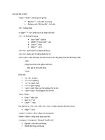 Tổng hợp lý thuyết lập trình HTML