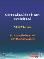 Những điểm cần lưu ý khi điều trị suy tim ở người cao tuổi 