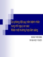 Dự phòng đột quỵ trên bệnh nhân  rung nhĩ nguy cơ cao:  Nhân một trường hợp lâm sàng