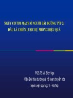 Nguy cơ tim mạch ở người đái đường týp 2 đâu là chiến lược dự phòng hiệu quả 