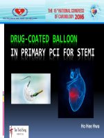 Vai trò của bóng phủ thuốc với nhồi máu cơ tim có ST chênh lên 