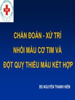 Chiến lược xử trí NMCT cấp và đột quỵ thiếu máu não cấp kết hợp 
