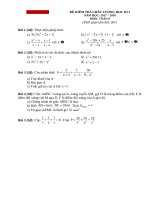 DE KHAO SAT HK 1  TOAN 8
