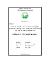 Đánh giá công tác cấp giấy chứng nhận quyền sử dụng đất trên địa bàn xã Cúc Đường, huyện Võ Nhai, tỉnh Thái Nguyên giai đoạn 2013 2015 (Khóa luận tốt nghiệp)