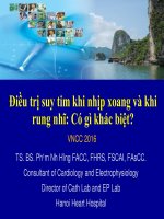 Rung nhĩ trong suy tim có gì khác với nhịp xoang 
