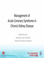 Xử trí hội chứng vành cấp ở người có bệnh thận mạn 