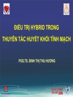 Tiếp cận hybrid trong thuyên tắc huyết khối tĩnh mạch 