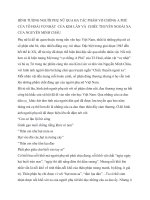 HÌNH TƯỢNG NGƯỜI PHỤ nữ QUA BA tác PHẨM vợ CHỒNG a PHỦ của tô HOÀI vợ NHẶT  của KIM lân và  CHIẾC THUYỀN NGOÀI XA của NGUYỄN MINH CHÂU