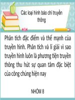 Các loại hình báo chí truyền thông ppt