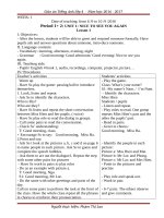 GIÁO ÁN TIẾNG ANH LỚP 4 CHƯƠNG TRÌNH MỚI NHẤT 4 tiêttuần